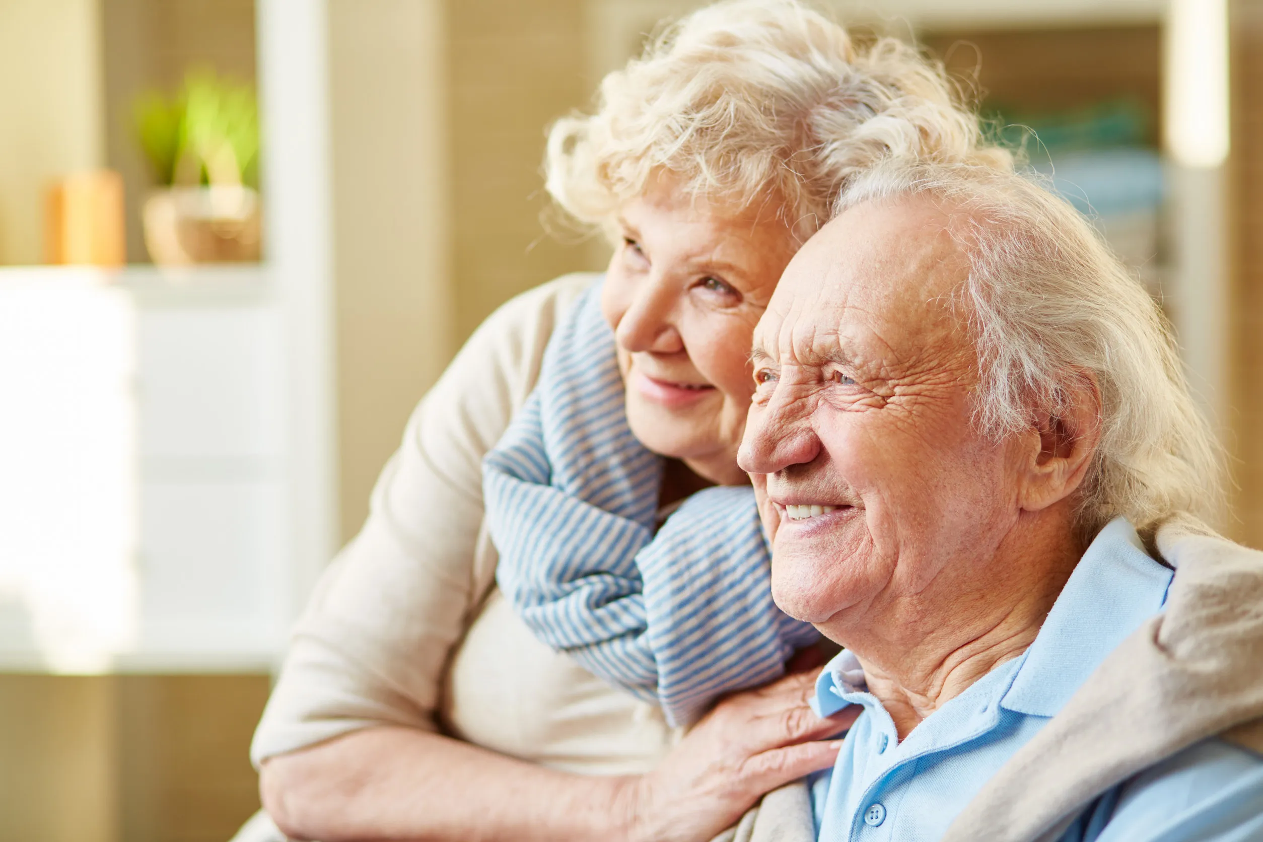 Happy and devoted senior couple Happy and devoted senior couple